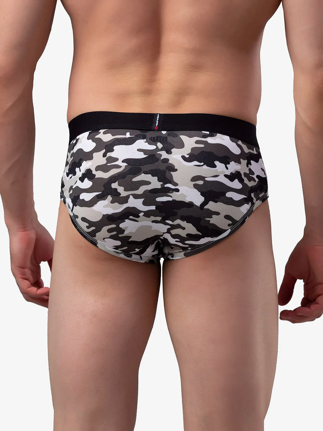 Underjeans By Spykar Men Cotton Blend Camo 1 Brief