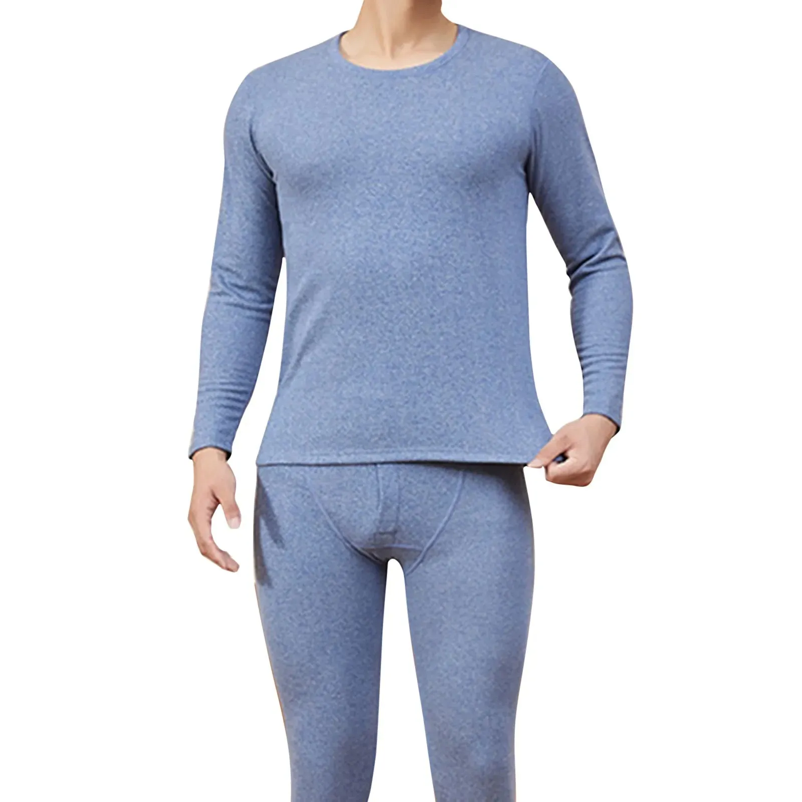 Unisex Fleece Winter Sleepwear Set Thermal Pajamas