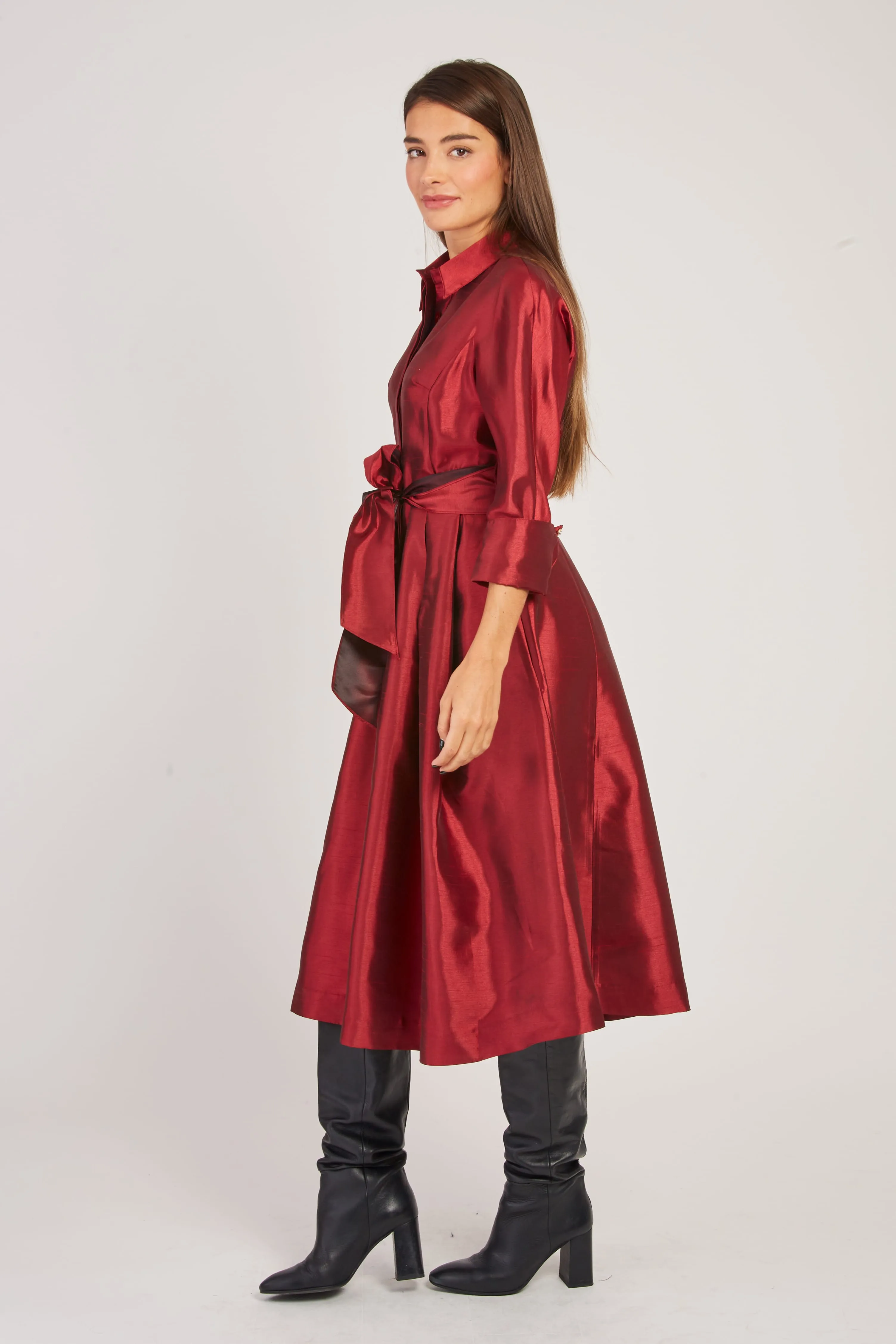 Valina  Dress - Claret