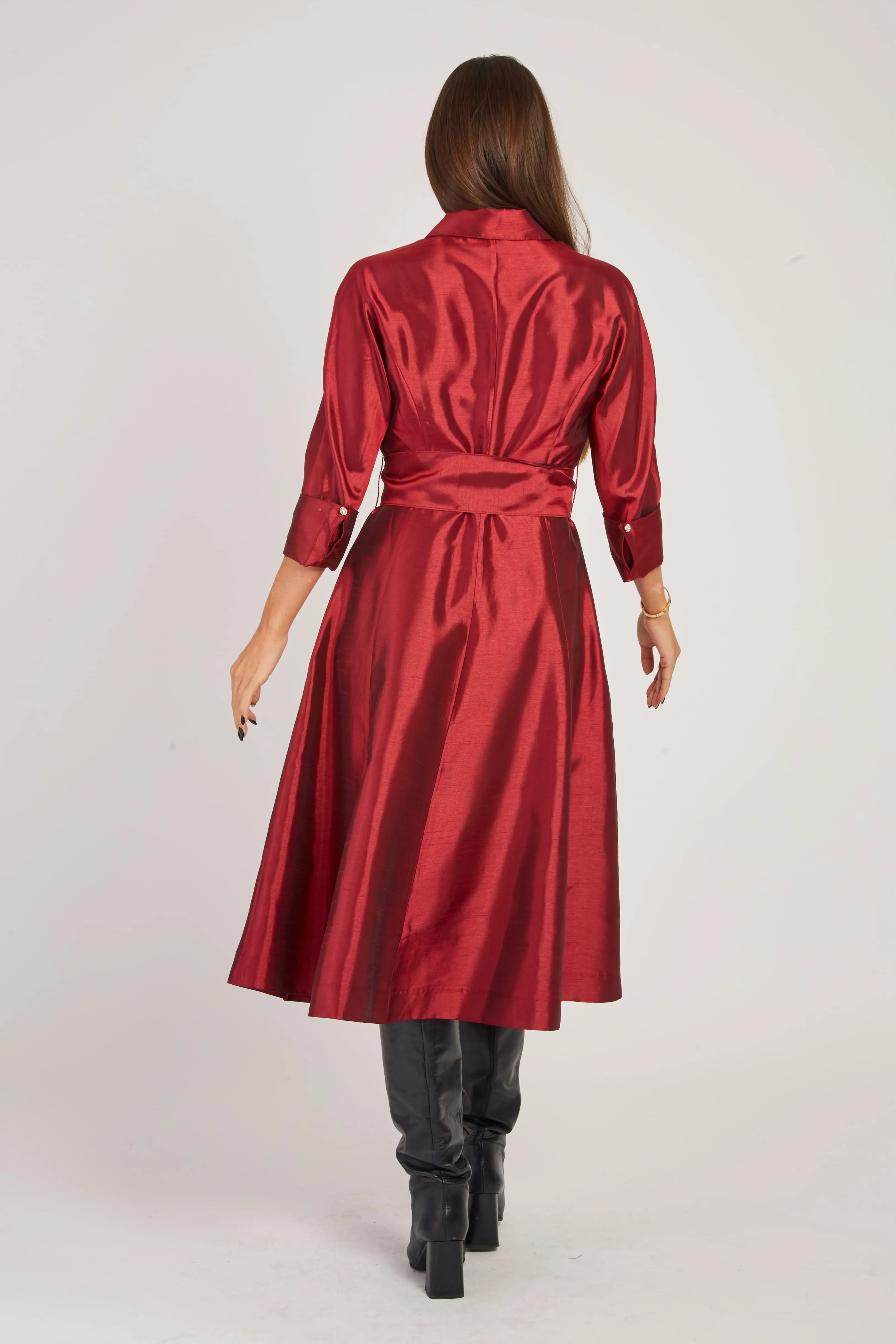 Valina  Dress - Claret