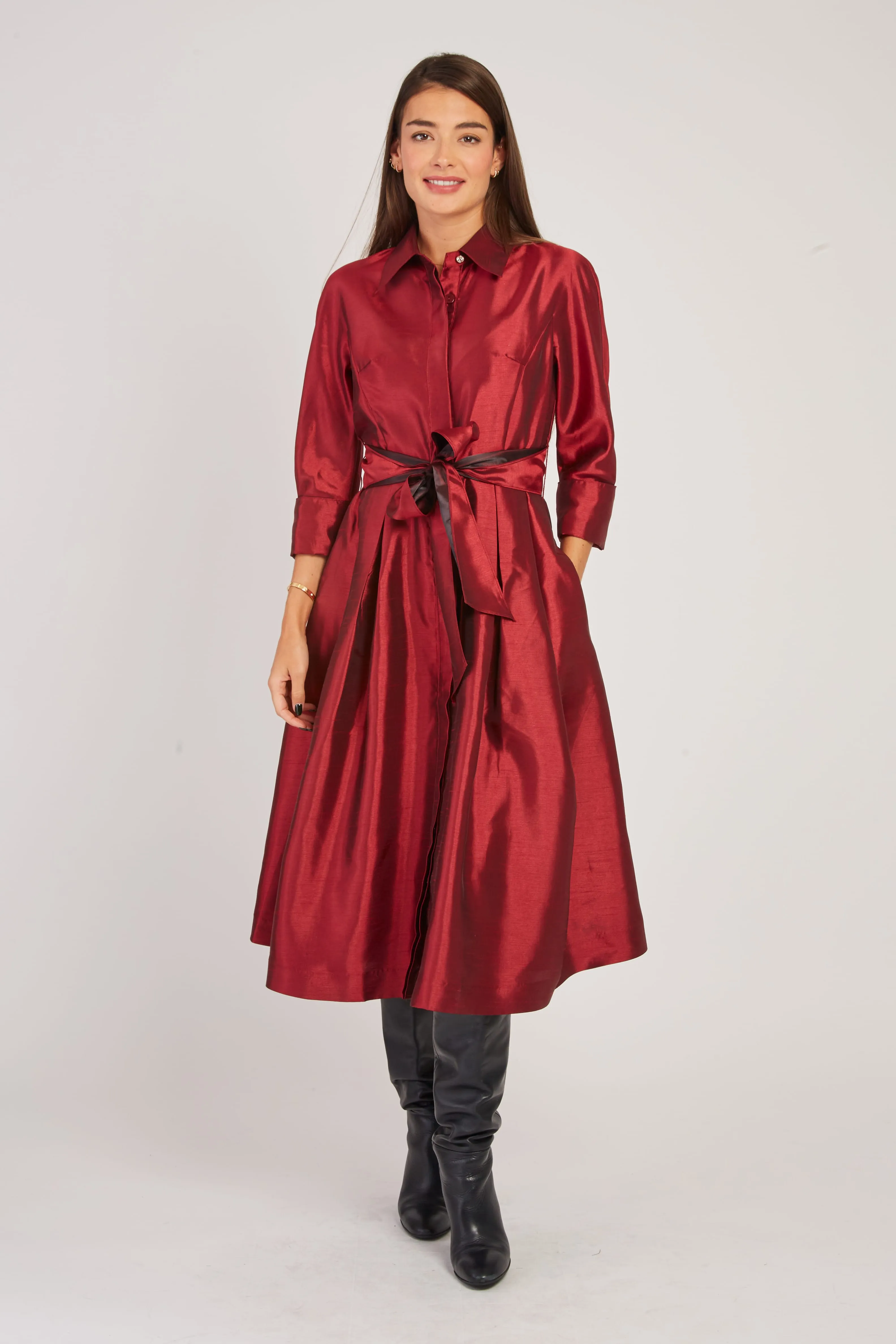 Valina  Dress - Claret