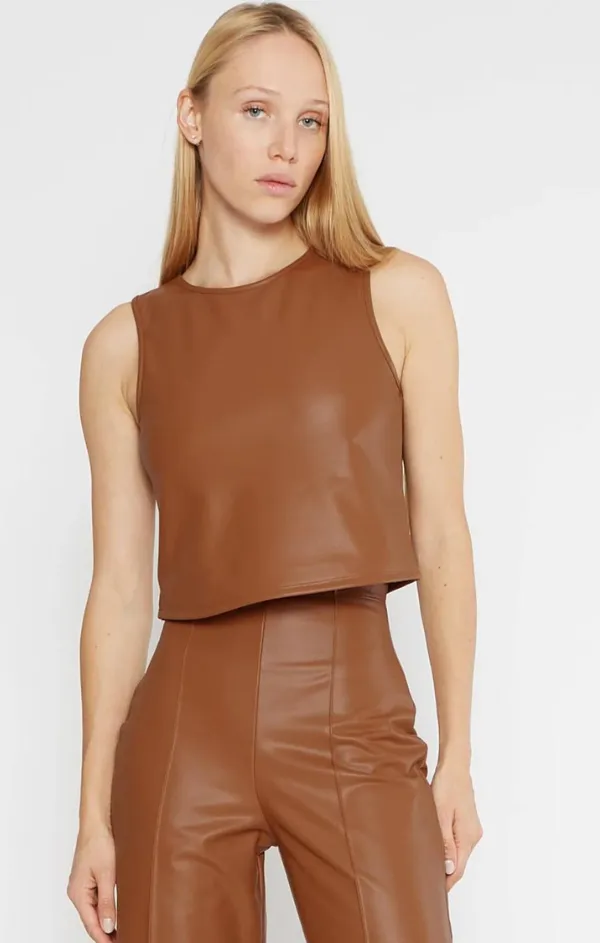 Vegan Leather Tank Top