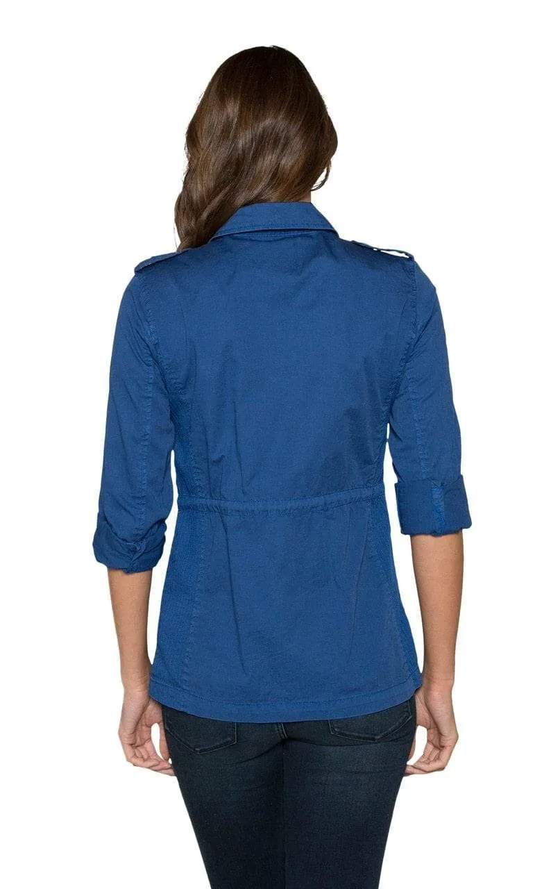 Velvet by Graham & Spencer Ruby Army Jacket - Cobalt