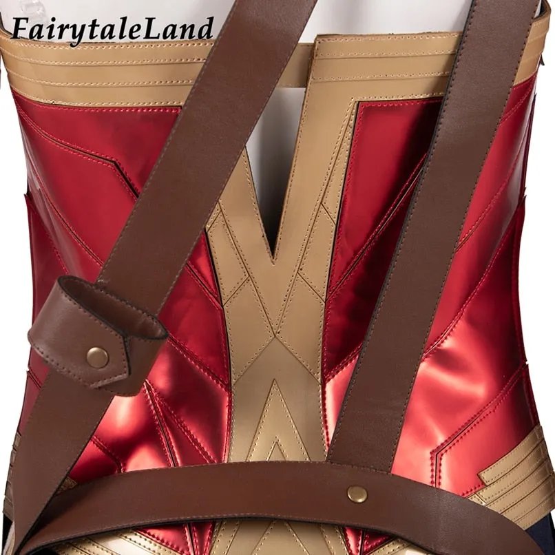 VenusFox Wonder Girl Cosplay Costume Halloween Superhero Outfit Diana Prince Uniform Boots Fancy Cape Sexy Suit