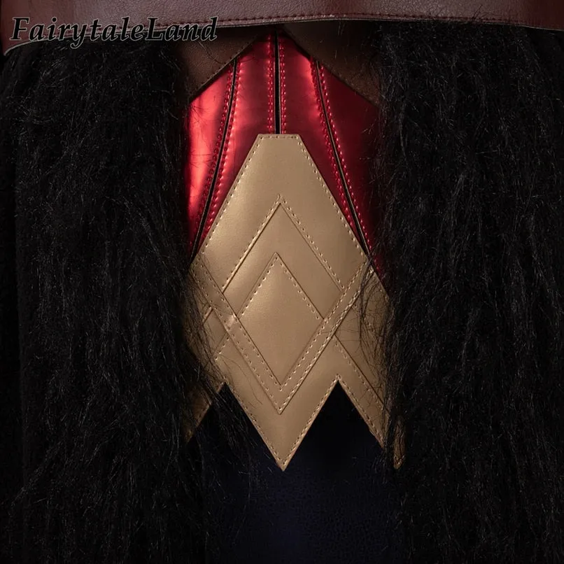 VenusFox Wonder Girl Cosplay Costume Halloween Superhero Outfit Diana Prince Uniform Boots Fancy Cape Sexy Suit