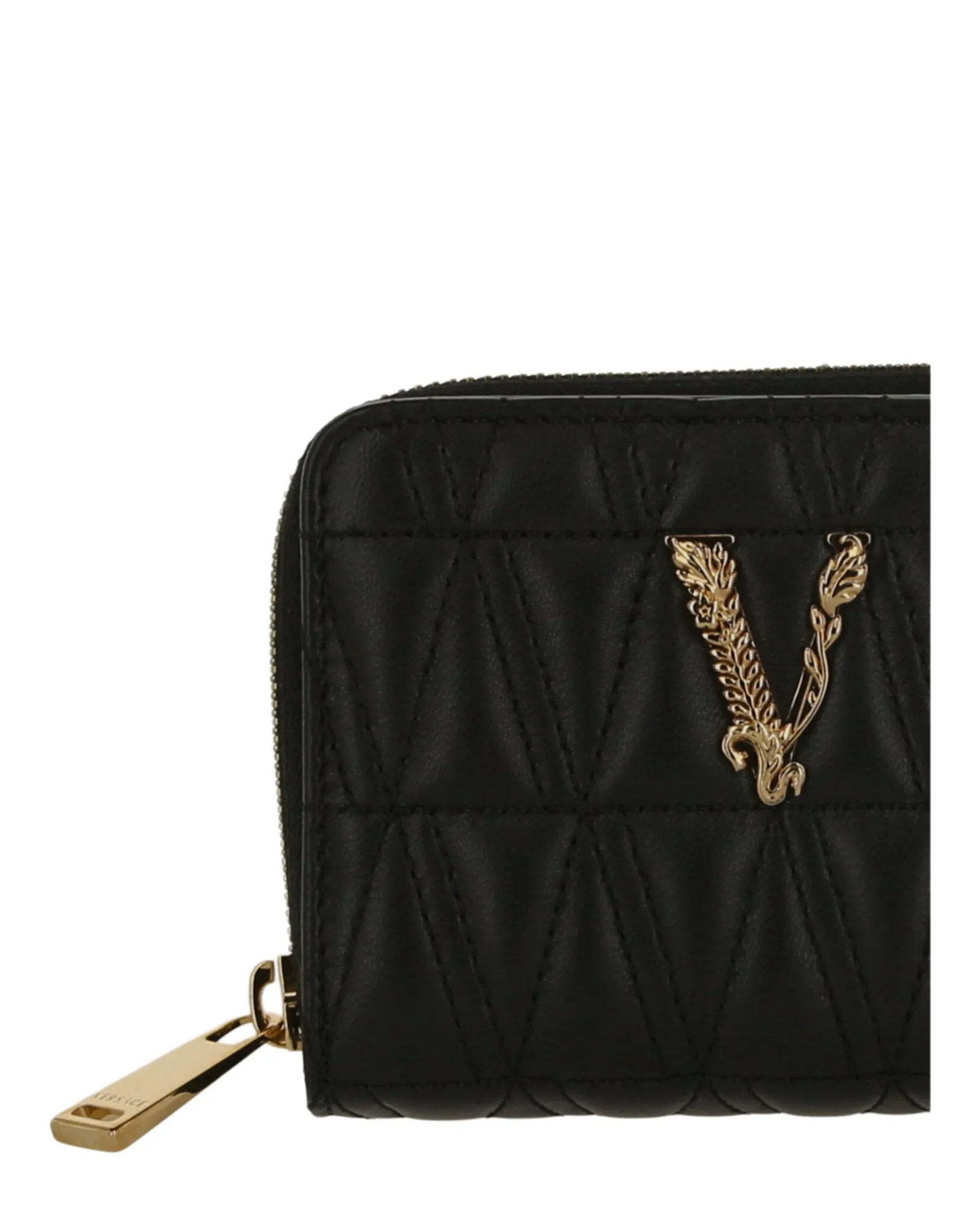 Versace Virtus Bifold Zip Wallet