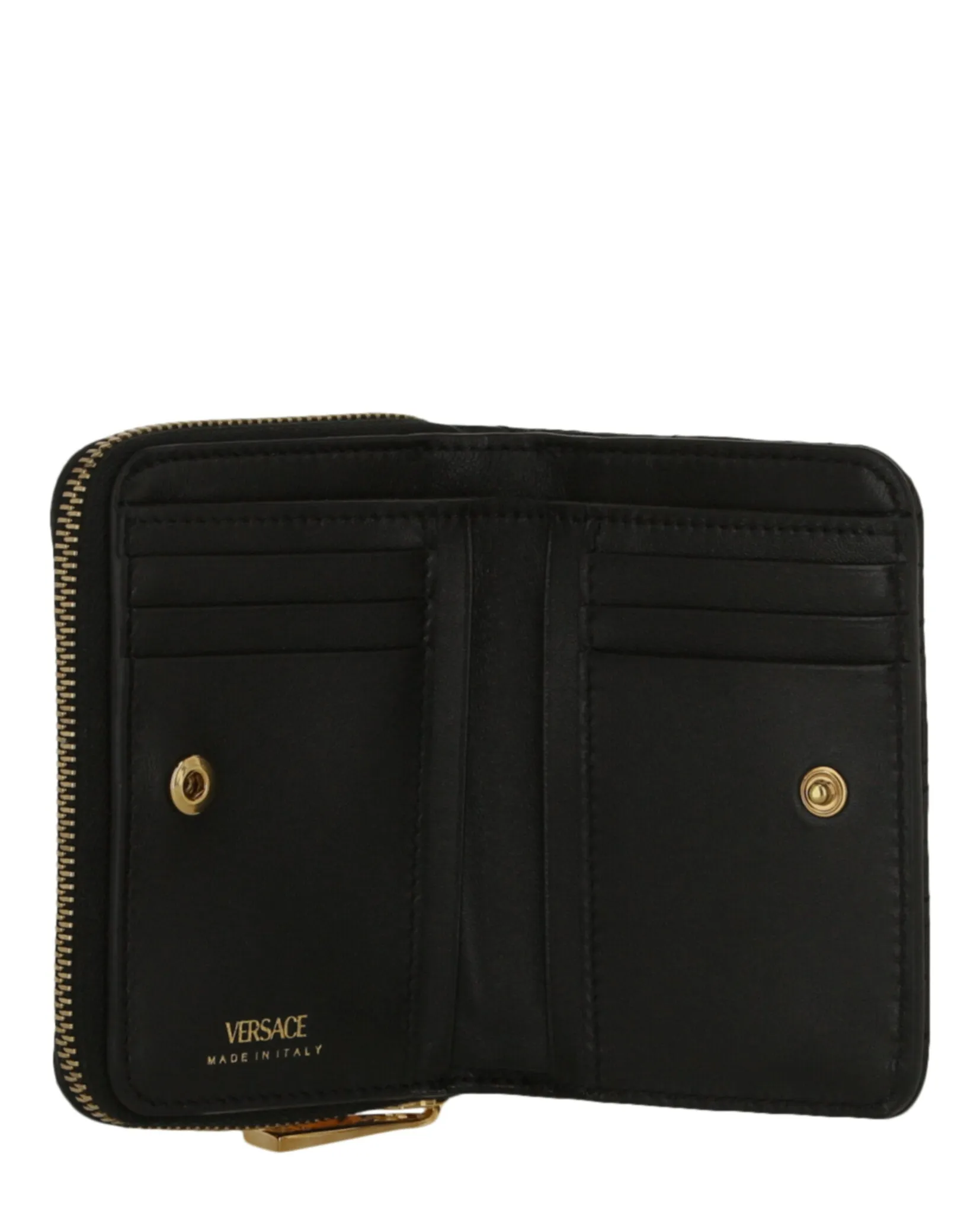 Versace Virtus Bifold Zip Wallet