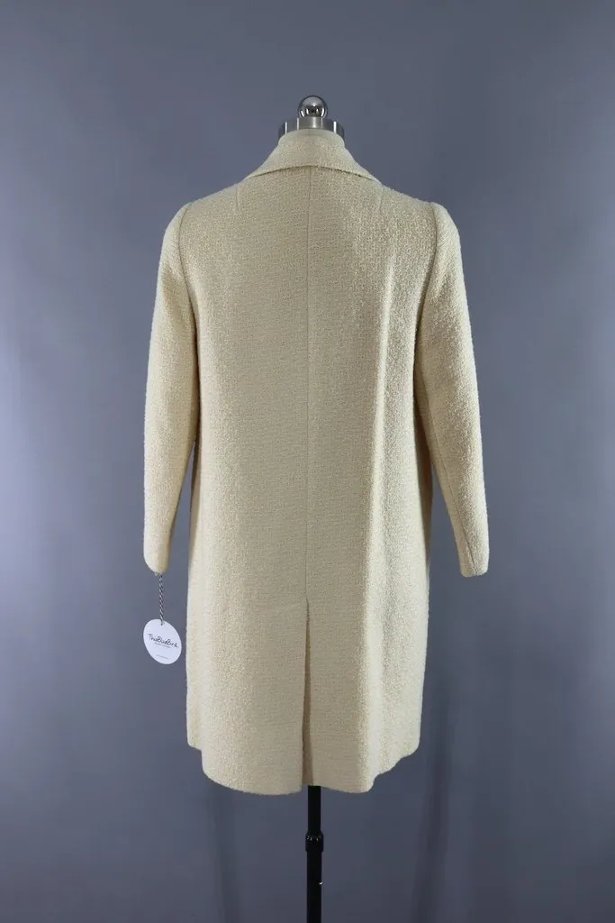 Vintage Ivory Winter Coat