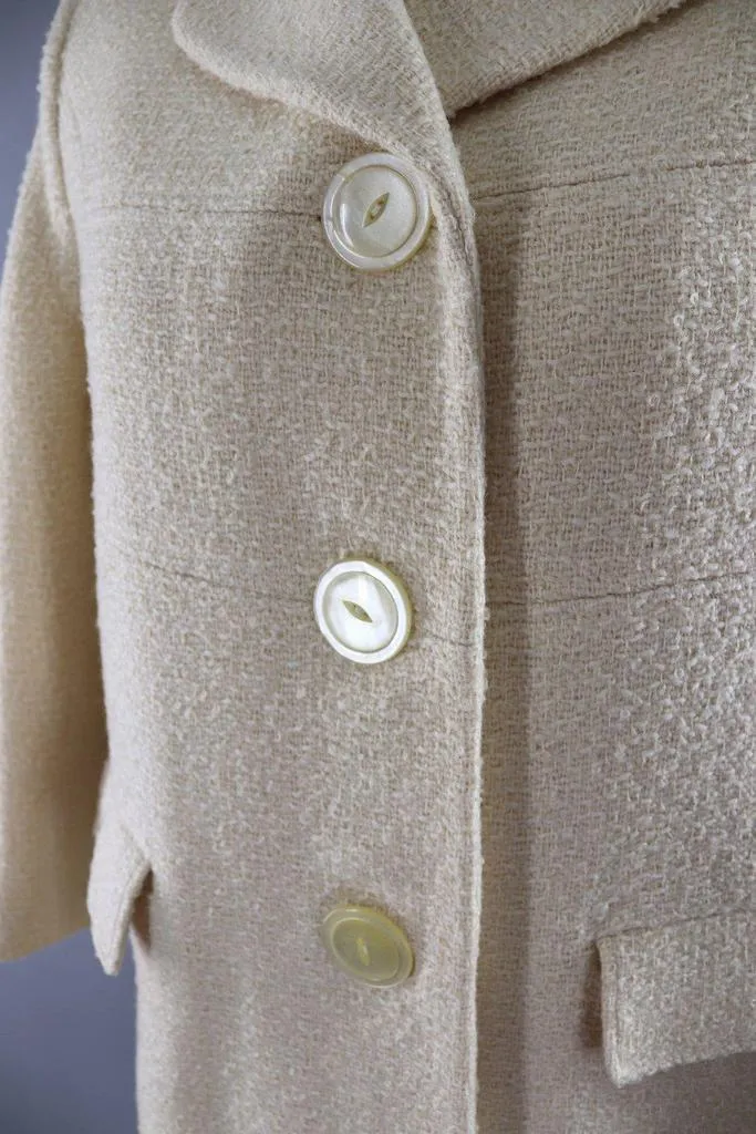 Vintage Ivory Winter Coat