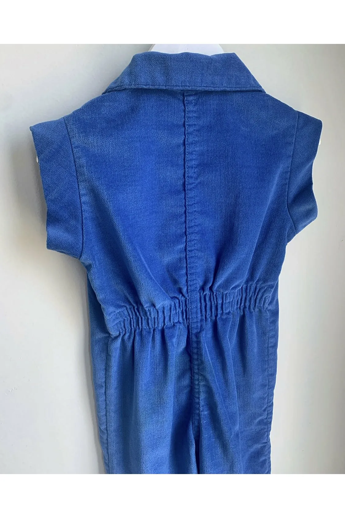 Vintage Velvet Flared Heart Jumpsuit - Size 3T