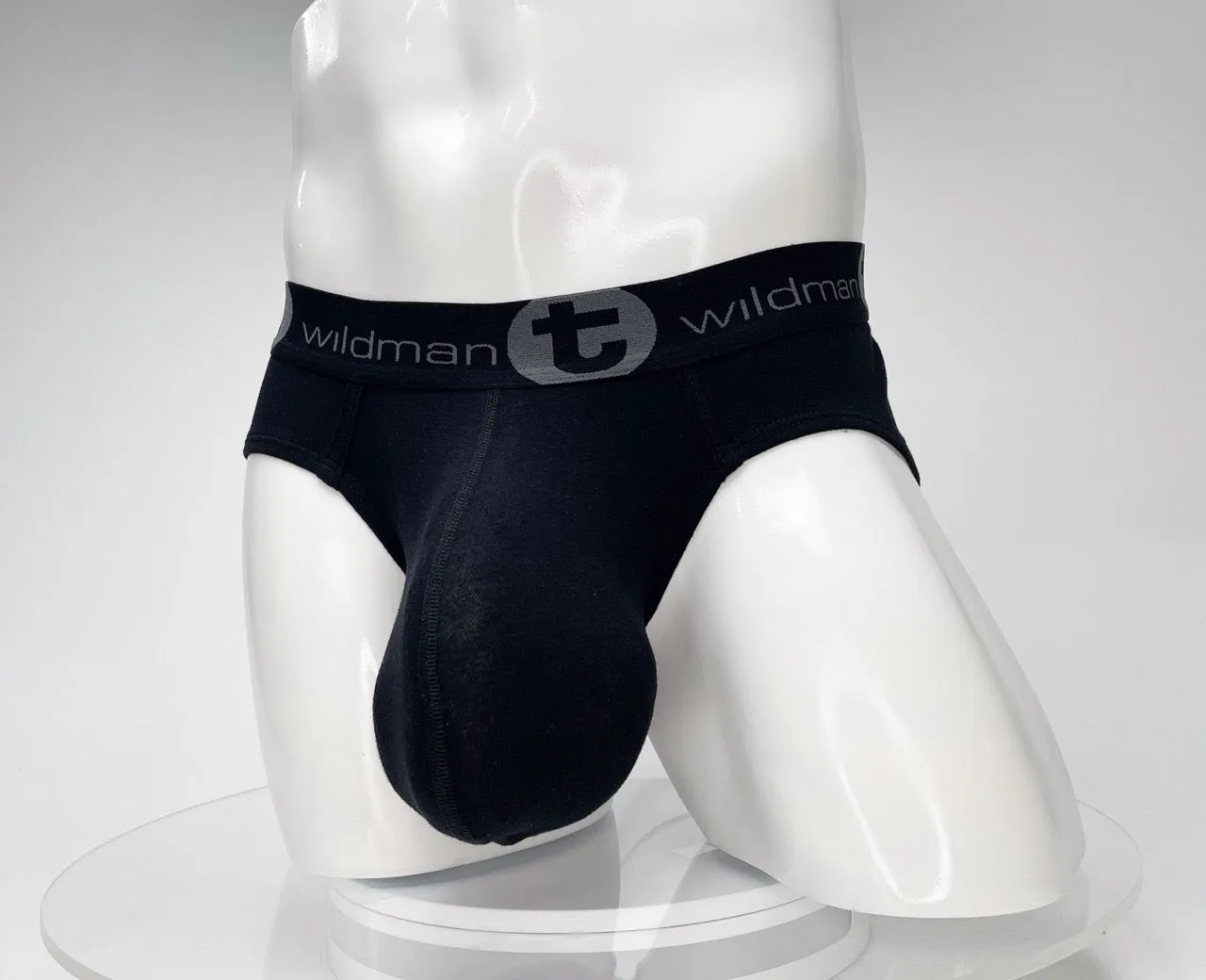 WildmanT Cotton Monster Cock Brief Black