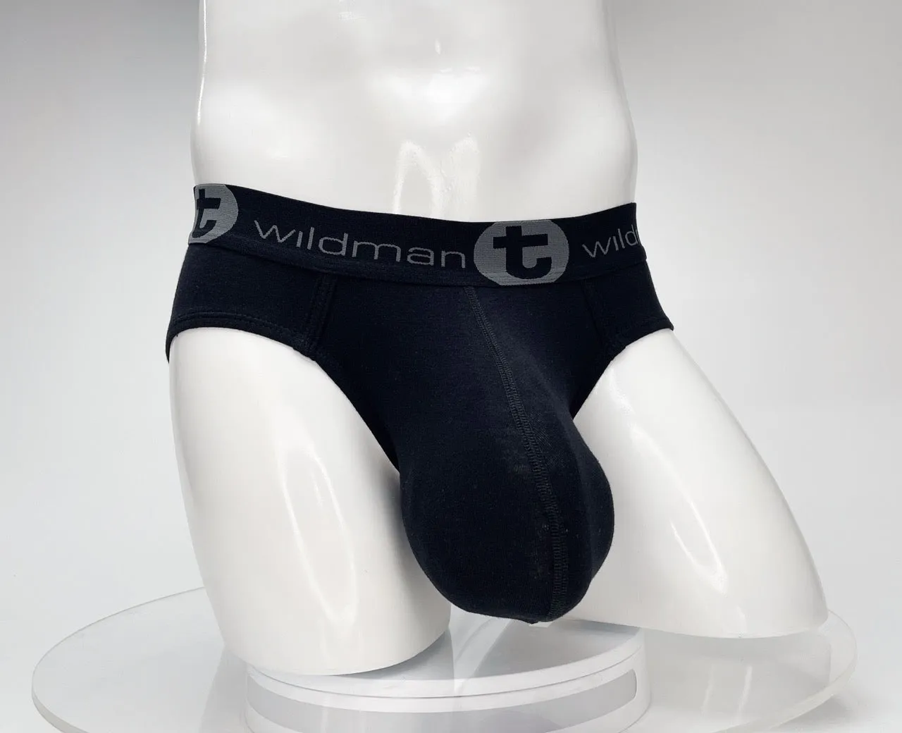 WildmanT Cotton Monster Cock Brief Black