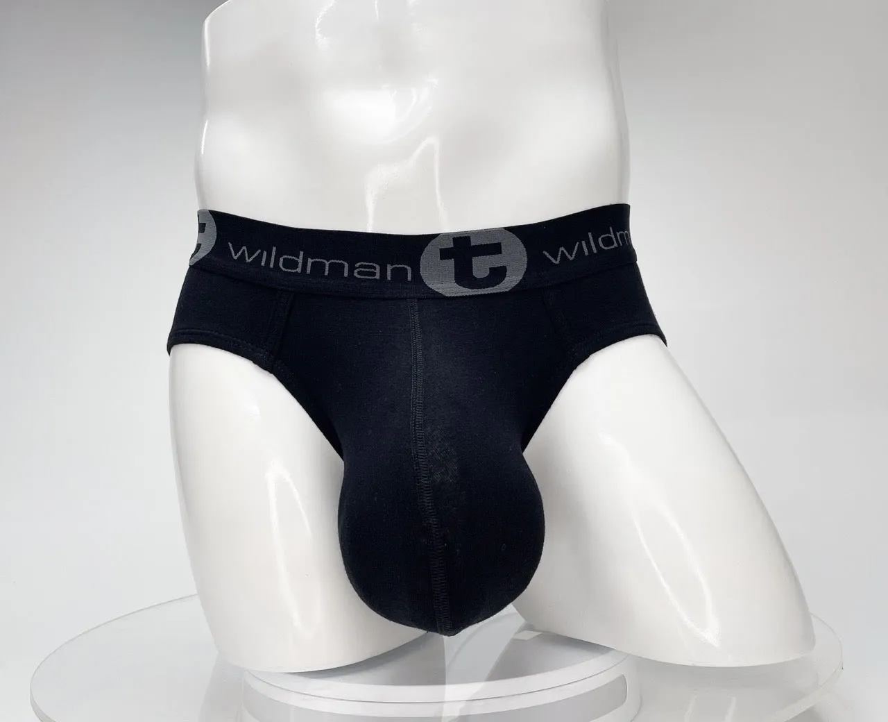 WildmanT Cotton Monster Cock Brief Black