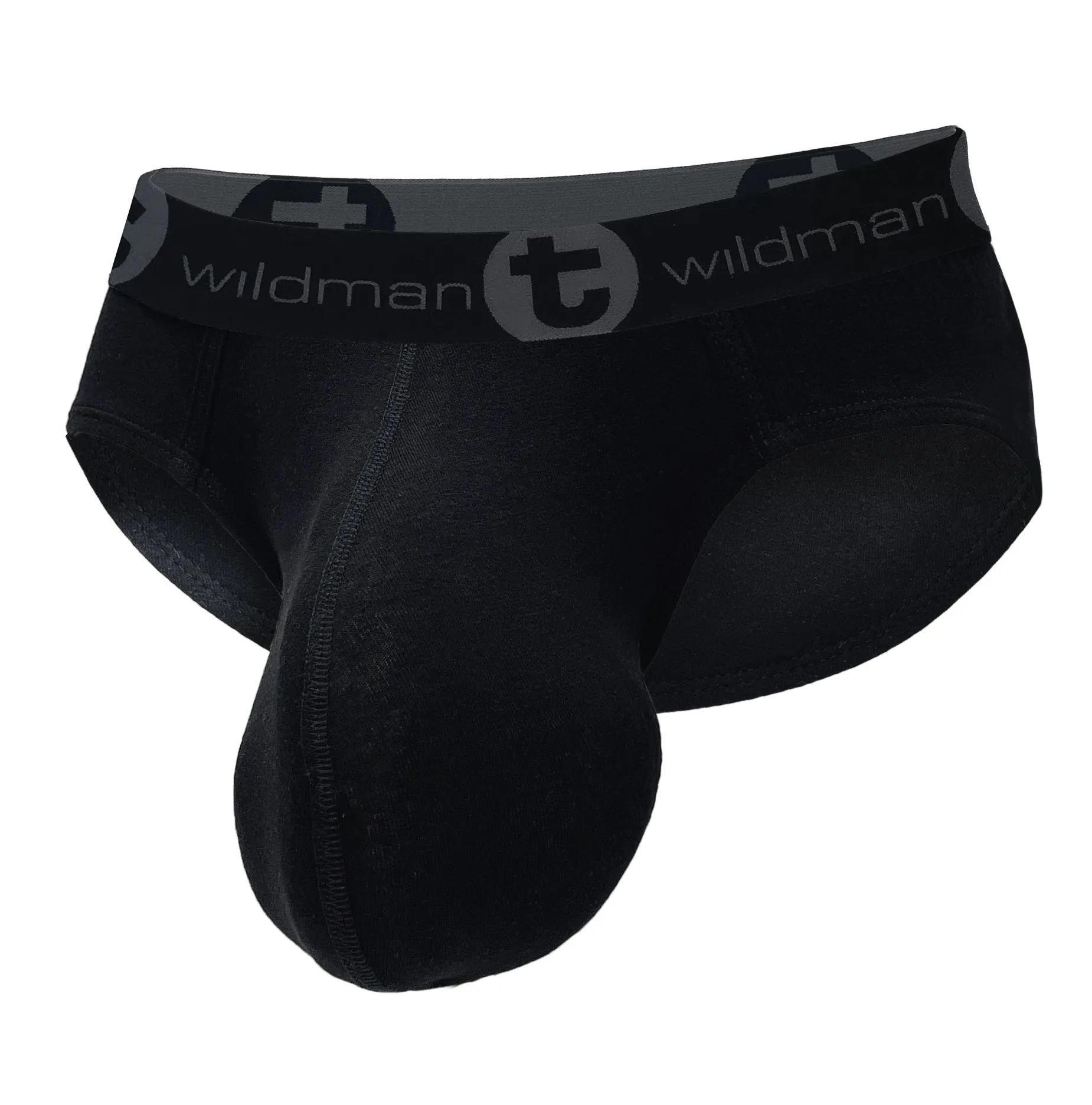 WildmanT Cotton Monster Cock Brief Black