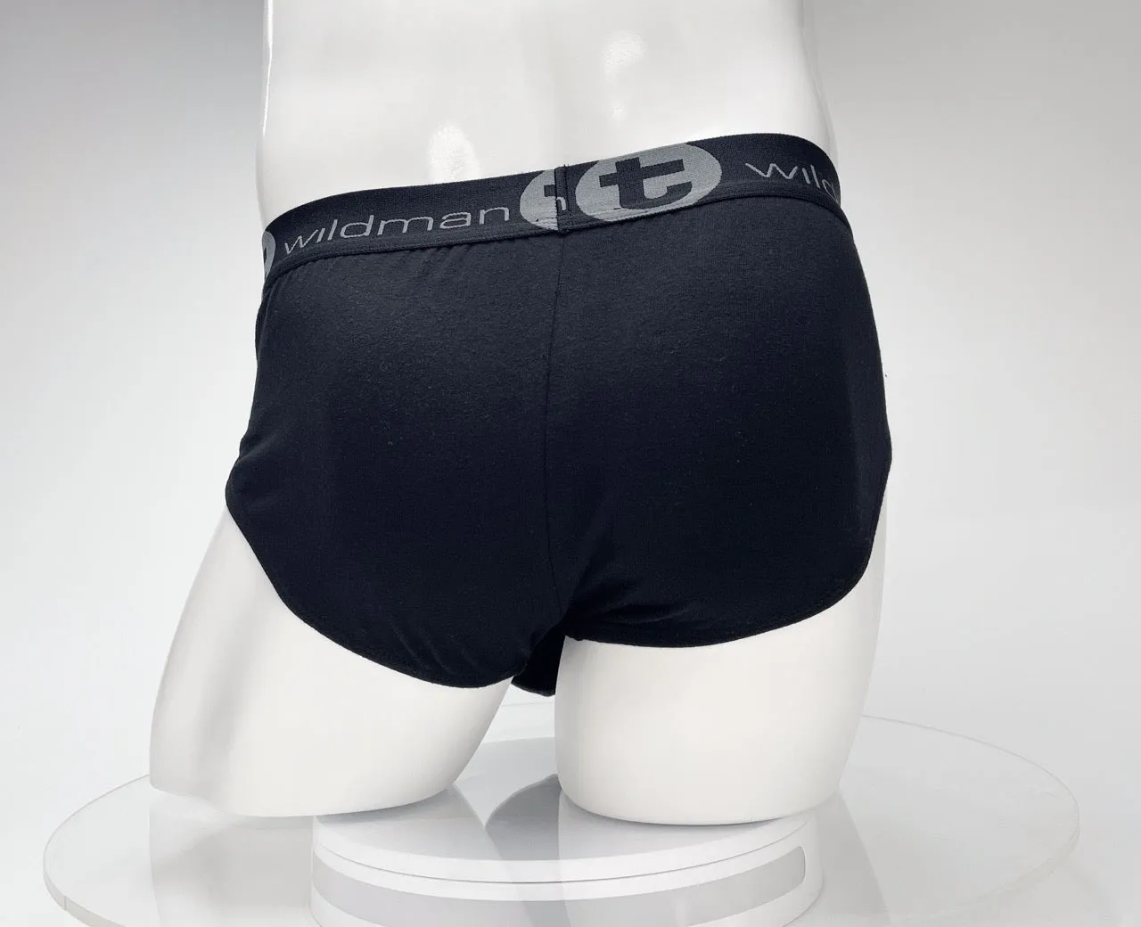 WildmanT Cotton Monster Cock Brief Black