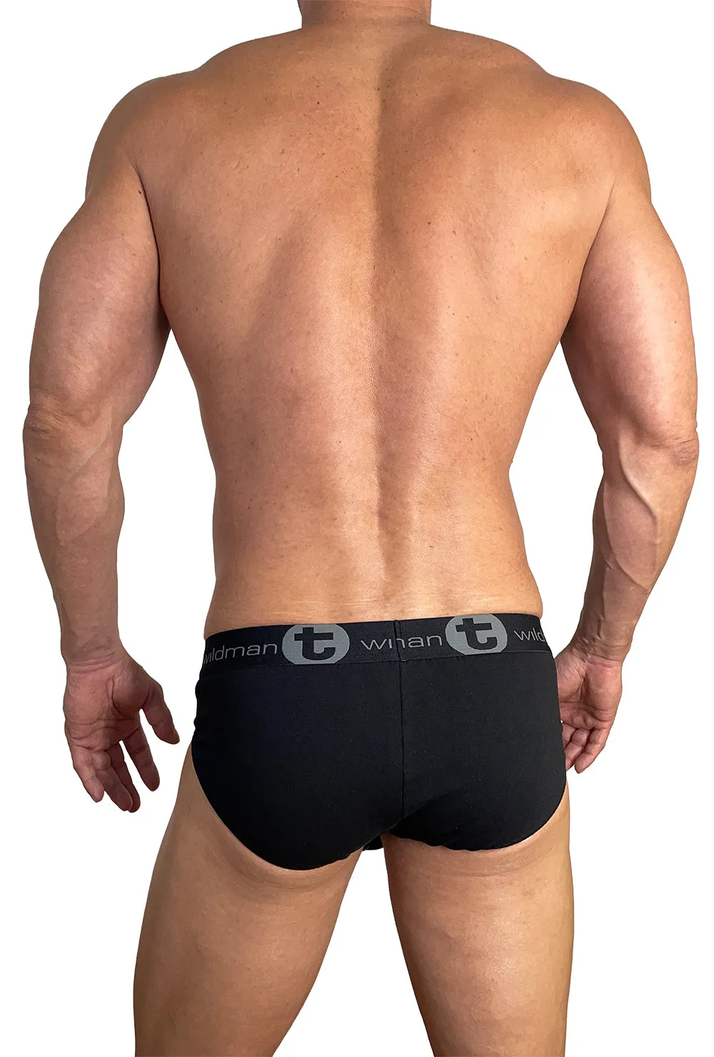 WildmanT Cotton Monster Cock Brief Black