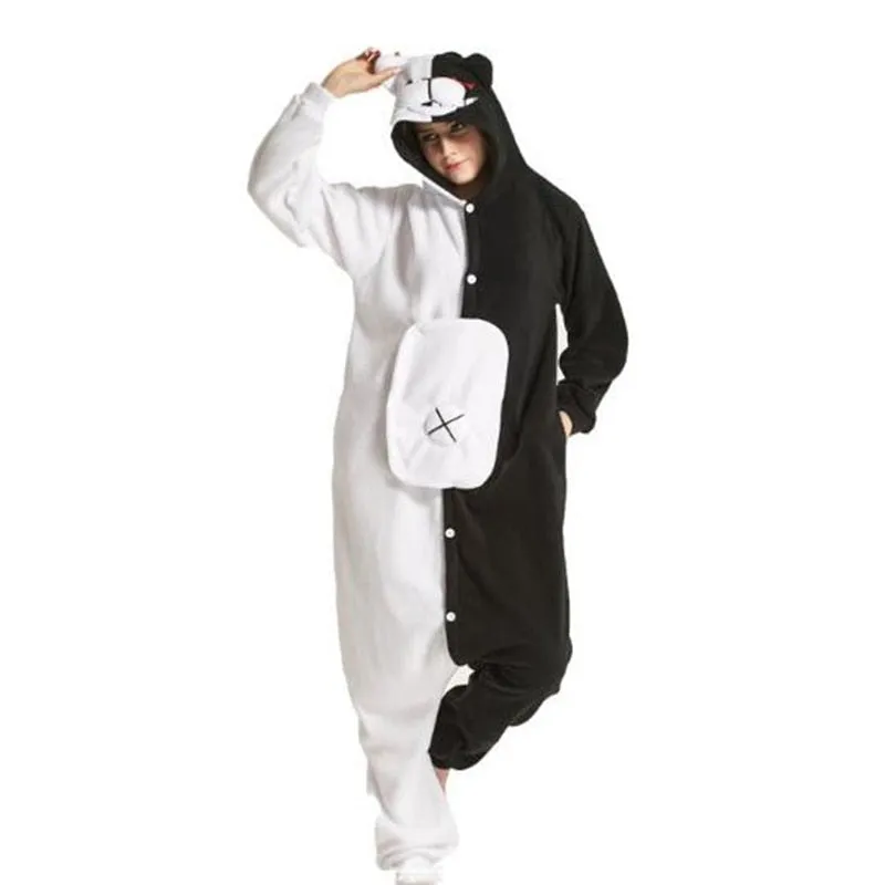 Winter Adult Animal Mike Duck Onesies Shark Cat Fox Kigurumi Pajamas Monkey Cartoon Costumes Jumpsuits Christmas Hooded