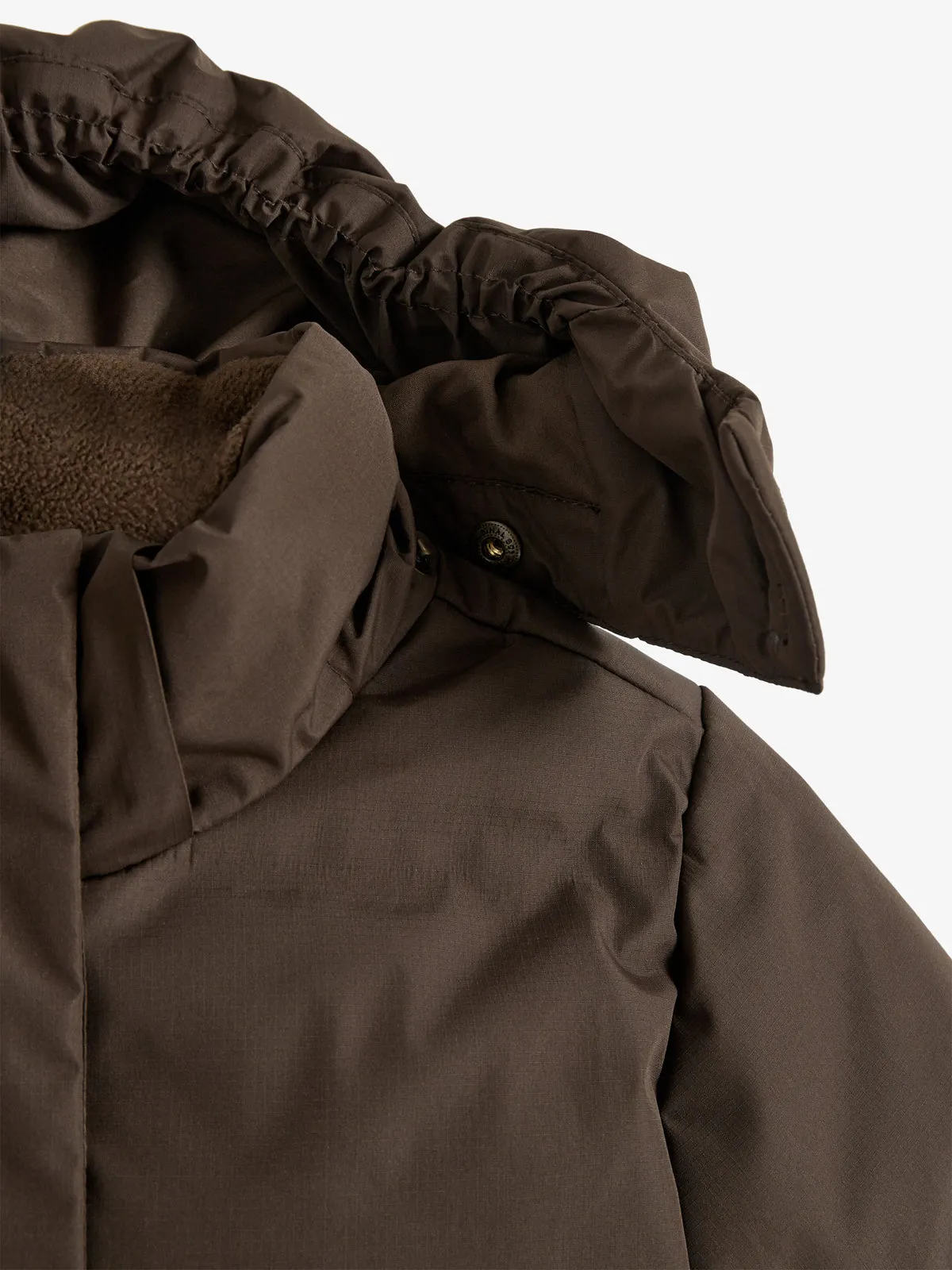 Winter Puffer Coat - Kids - Dark Earth