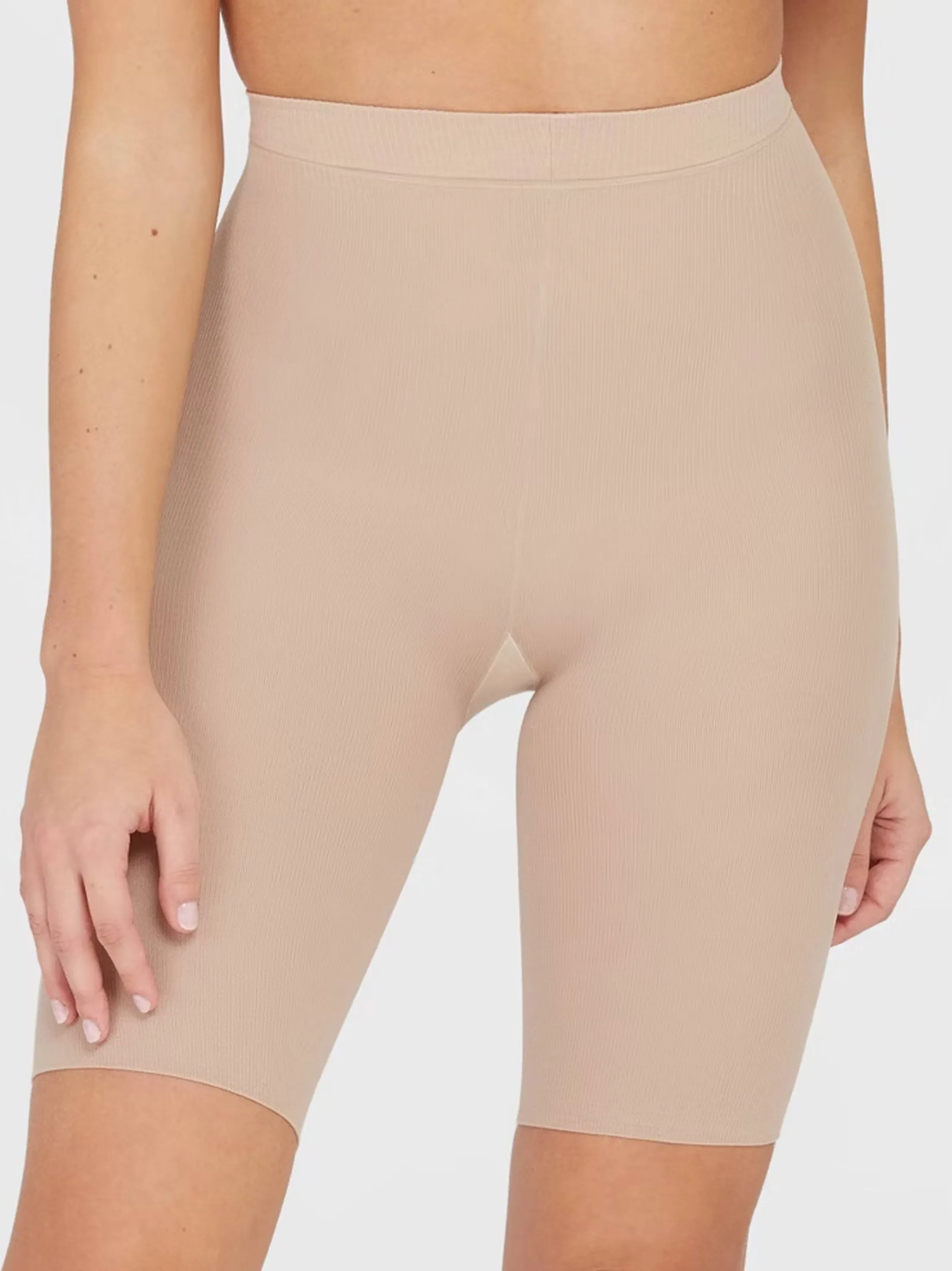 Women's Plain Shaping Short,Beige