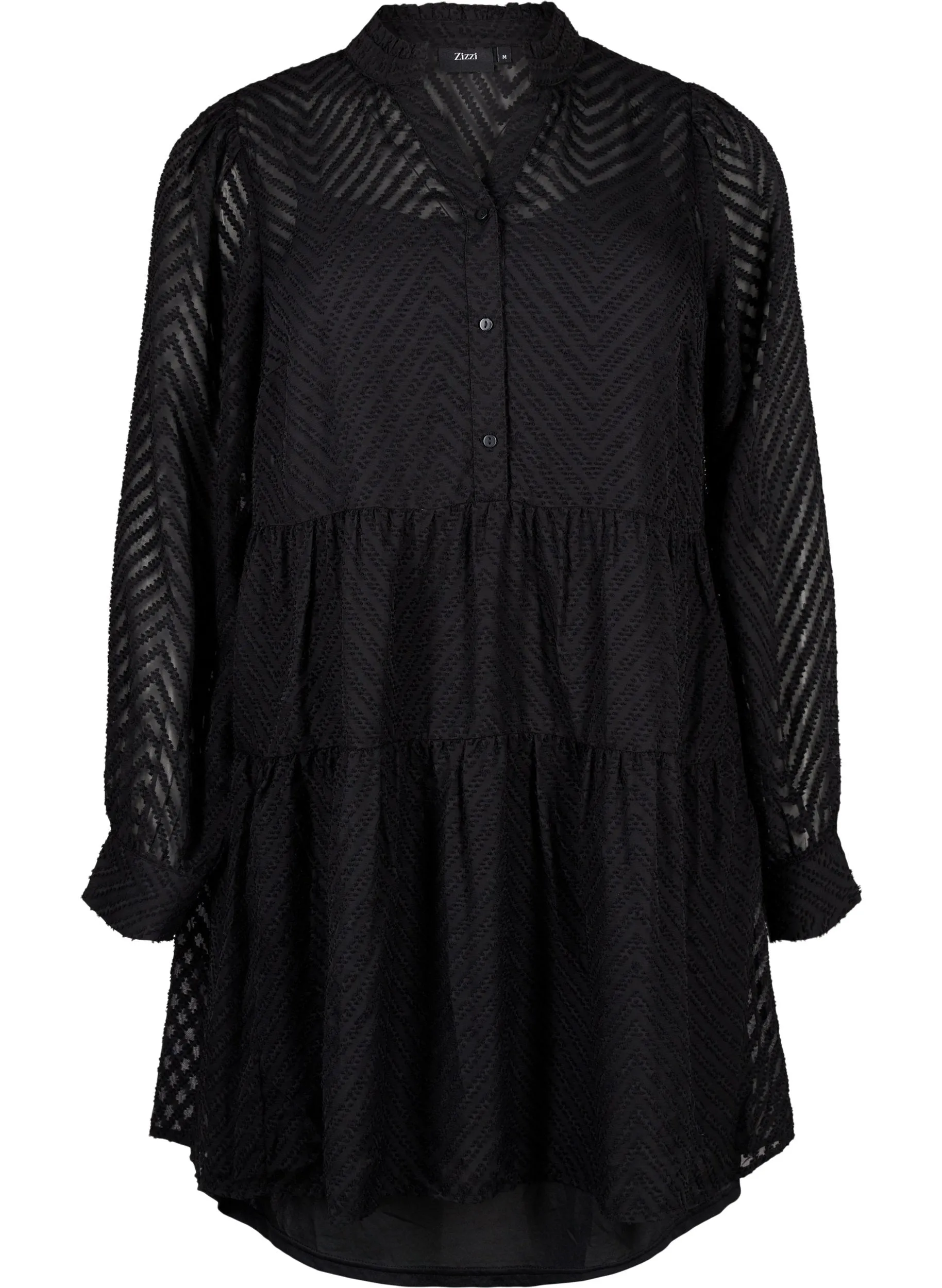 Zizzi Hut Dress in Black